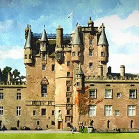Buy canvas prints of  glamis castle   by dale rys (LP)
