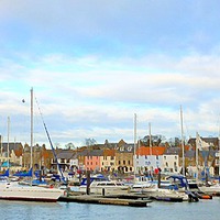 Buy canvas prints of  anstruther harbor  by dale rys (LP)