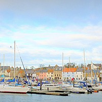 Buy canvas prints of  anstruther harbor   by dale rys (LP)