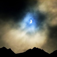 Buy canvas prints of  moody highlands eclipse by dale rys (LP)