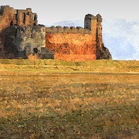 Buy canvas prints of  tantallon castle   by dale rys (LP)