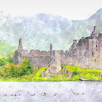 Buy canvas prints of  kilchurn castle  by dale rys (LP)