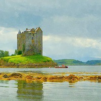 Buy canvas prints of  stalker castle - scotland argyll and bute by dale rys (LP)