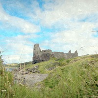 Buy canvas prints of  dunure castle-scotland   by dale rys (LP)