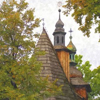 Buy canvas prints of  wooden church...poland by dale rys (LP)