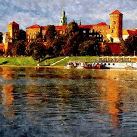Buy canvas prints of  wawel castle,krakow,poland  by dale rys (LP)