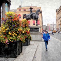 Buy canvas prints of  street's of glasgow by dale rys (LP)