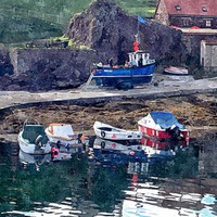 Buy canvas prints of  st.abbs head,scotland   by dale rys (LP)