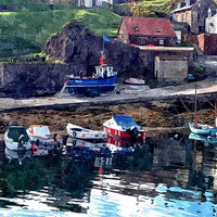 Buy canvas prints of  st.abbs head,scotland   by dale rys (LP)