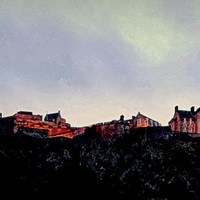 Buy canvas prints of  edinburgh castle-dusk by dale rys (LP)