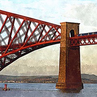 Buy canvas prints of  forth rail bridge by dale rys (LP)