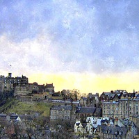 Buy canvas prints of  edinburgh skyline by dale rys (LP)