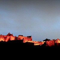 Buy canvas prints of  edinburgh castle-dusk   by dale rys (LP)