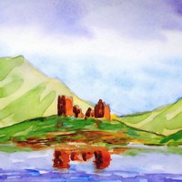Buy canvas prints of  colorful highlands-scotland by dale rys (LP)