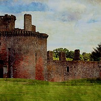 Buy canvas prints of caerlaverock castle by dale rys (LP)