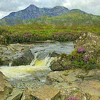 Buy canvas prints of the cuillins - skye by dale rys (LP)
