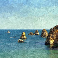 Buy canvas prints of down at the algarve by dale rys (LP)