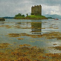 Buy canvas prints of castle stalker argyll and bute   by dale rys (LP)