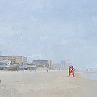 Buy canvas prints of DAYTONA BEACH  by dale rys (LP)