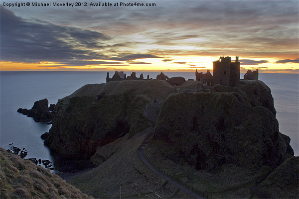 Dunnottar Castle Picture Board by Michael Moverley