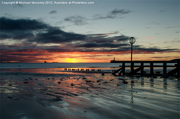 Sunrise at Aberdeen Beach Picture Board by Michael Moverley