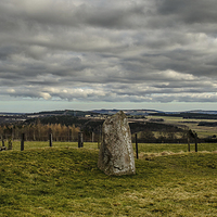 Buy canvas prints of Easter Aquhorthies Stone Circle by Michael Moverley