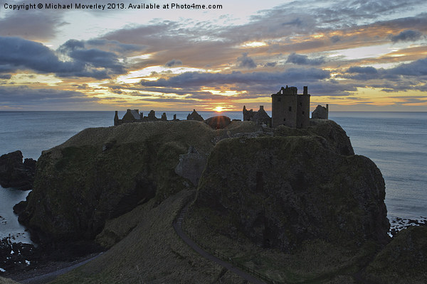 Dunnottar Castle, Sunrise Picture Board by Michael Moverley