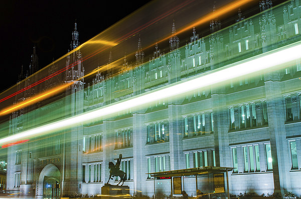 Marischal College at Night Picture Board by Michael Moverley