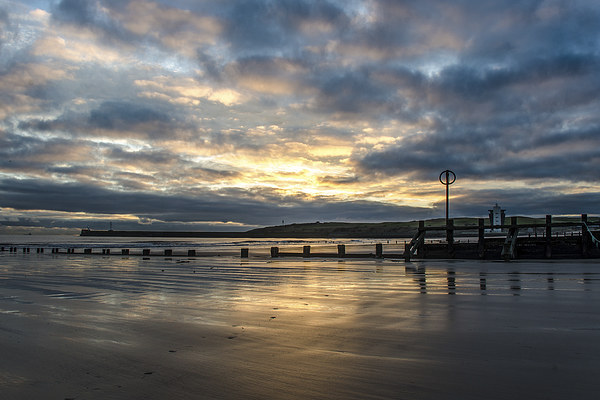 Aberdeen Beach at Sunrise Picture Board by Michael Moverley