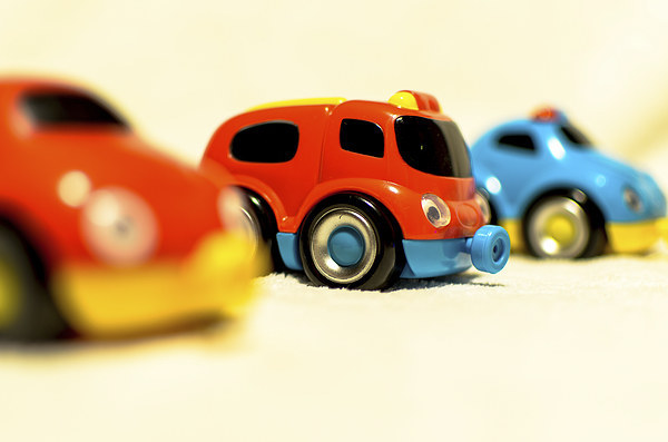 Colourful Toy Cars Picture Board by Michael Moverley
