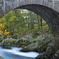 Buy canvas prints of Bridge of Feugh, Banchory by Michael Moverley