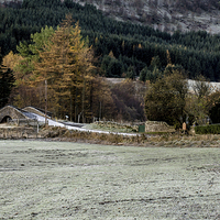 Buy canvas prints of Frosty Morning at Spittal of Glenshee by Michael Moverley