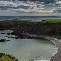 Buy canvas prints of Dunnottar Castle from Stonehaven by Michael Moverley