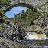 Buy canvas prints of Garve Bridge, Little Garve by Michael Moverley