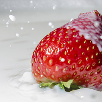 Buy canvas prints of  Strawberry Splash by Michael Moverley