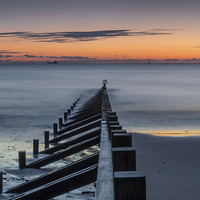 Buy canvas prints of  Sunrise Aberdeen Beach by Michael Moverley