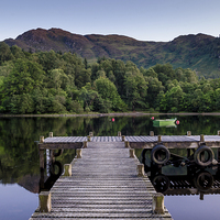 Buy canvas prints of  Serenity at St Fillans by Michael Moverley