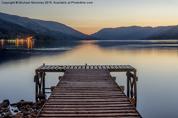 Jetty at St Fillans, Loch Earn Picture Board by Michael Moverley