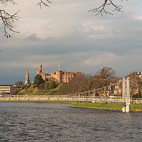 Buy canvas prints of Inverness Castle in the Spring Sun by Michael Moverley