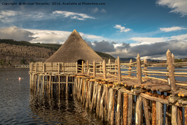 Crannog on Loch Tay, Kenmore Picture Board by Michael Moverley