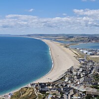 Buy canvas prints of Chesil Beach by Debbie Metcalfe