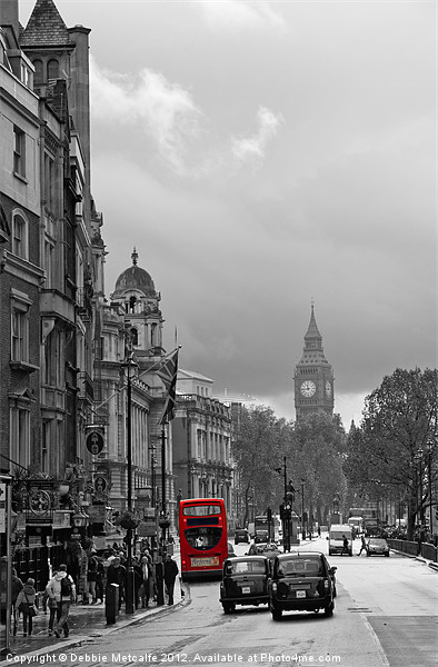 Big Ben & the London Bus Picture Board by Debbie Metcalfe