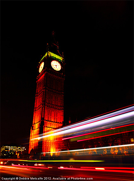 Big Ben at night Picture Board by Debbie Metcalfe