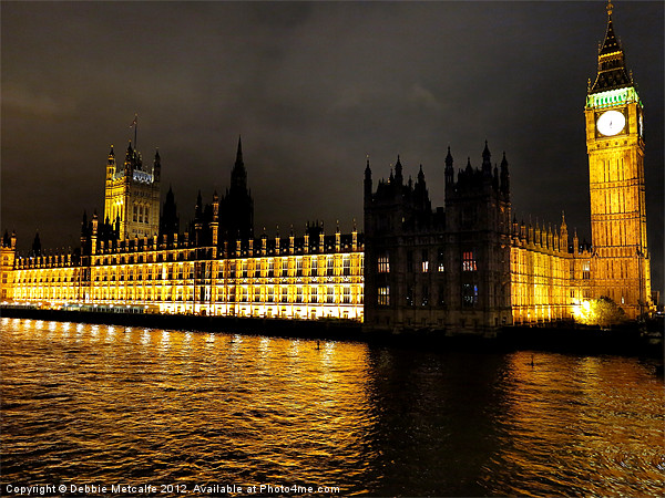 Big Ben and the Houses of Parliament Picture Board by Debbie Metcalfe