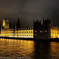 Buy canvas prints of Big Ben and the Houses of Parliament by Debbie Metcalfe
