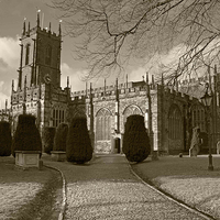 Buy canvas prints of St Peters Church, Tiverton by Debbie Metcalfe