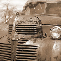 Buy canvas prints of Dodge Truck from times past... by Patti Barrett