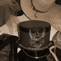 Buy canvas prints of Soldier hat in sepia by Patti Barrett