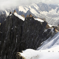 Buy canvas prints of Peaks of Mount Blanc by Cristian Mihaila