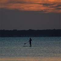 Buy canvas prints of Evening PaddleBoard by Beach Bum Pics